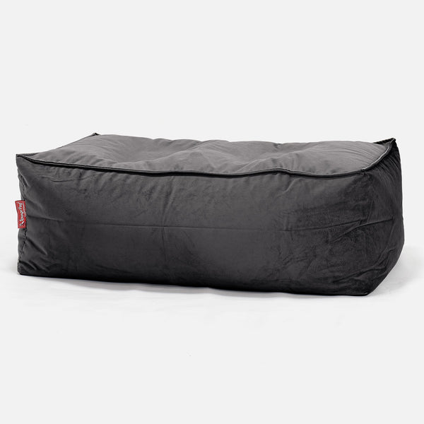 CloudSac 100 Memory Foam Fotskammel - Fløyel Grafitt