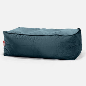CloudSac 100 Memory Foam Fotskammel - Fløyel Mørketurkis