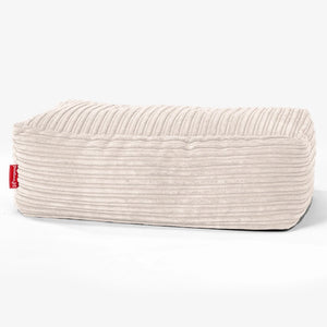 CloudSac 100 Memory Foam Fotskammel - Kordfløyel Elfenben