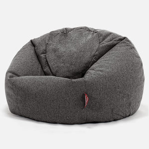 CloudSac 200 Barn Memory Foam Stor Sakkosekk 2-12 år - Interalli Ull Grå