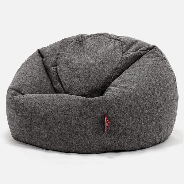 CloudSac 200 Barn Memory Foam Stor Sakkosekk 2-12 år - Interalli Ull Grå