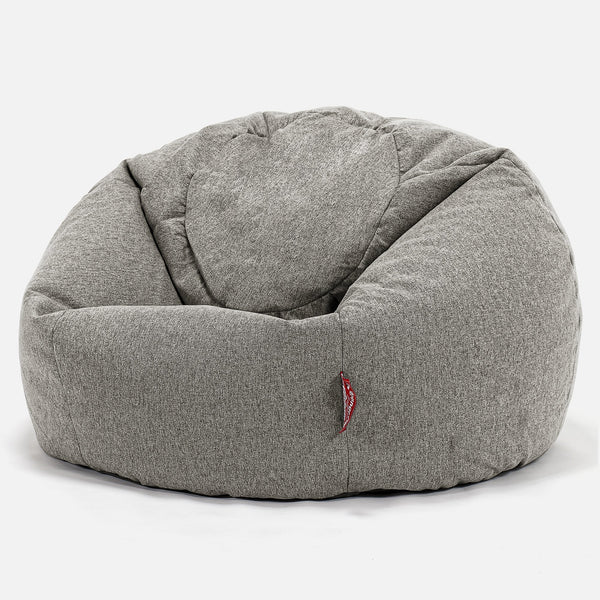 CloudSac 200 Barn Memory Foam Stor Sakkosekk 2-12 år - Interalli Ull Sølv