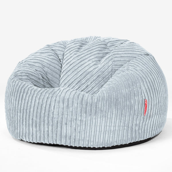 CloudSac 200 Barn Memory Foam Stor Sakkosekk 2-12 år - Kordfløyel Babyblå 01