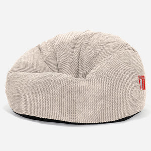 CloudSac 200 Barn Memory Foam Stor Sakkosekk 2-12 år - Pom-pom Elfenben