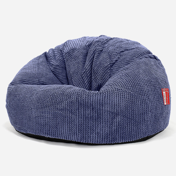 CloudSac 200 Barn Memory Foam Stor Sakkosekk 2-12 år - Pom-pom Fiolett