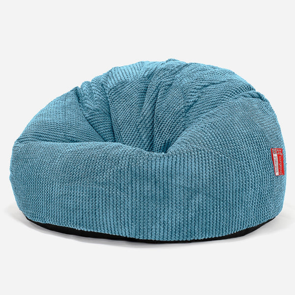 CloudSac 200 Barn Memory Foam Stor Sakkosekk 2-12 år - Pom-pom Turkis