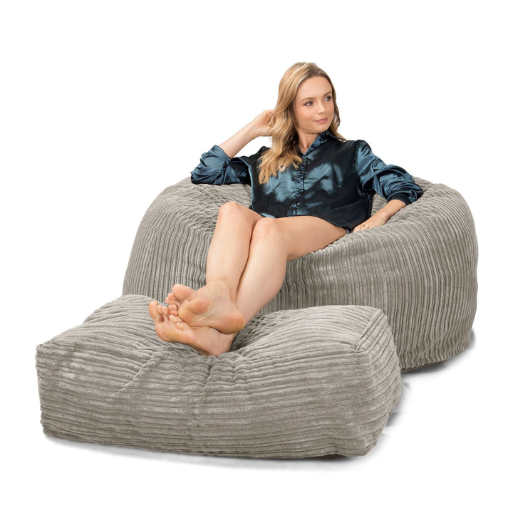 CloudSac 510 XL Stor Memory Foam Sakkosekk - Kordfløyel Mink 02