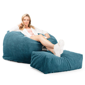 CloudSac 510 XL Stor Memory Foam Sakkosekk - Pom-pom Turkis