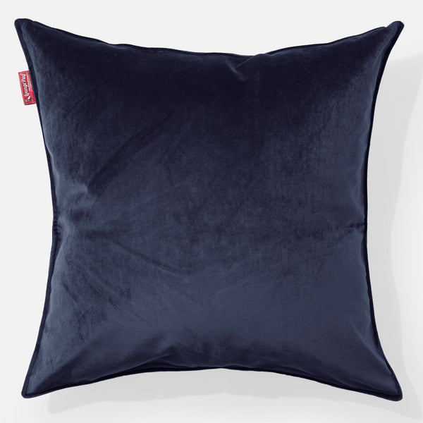 Ekstra Stor Putetrekk 70 x 70cm - Fløyel Marineblå 01