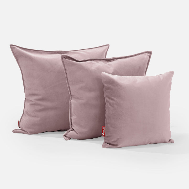 Ekstra Stor Putetrekk 70 x 70cm - Fløyel Rosa 02
