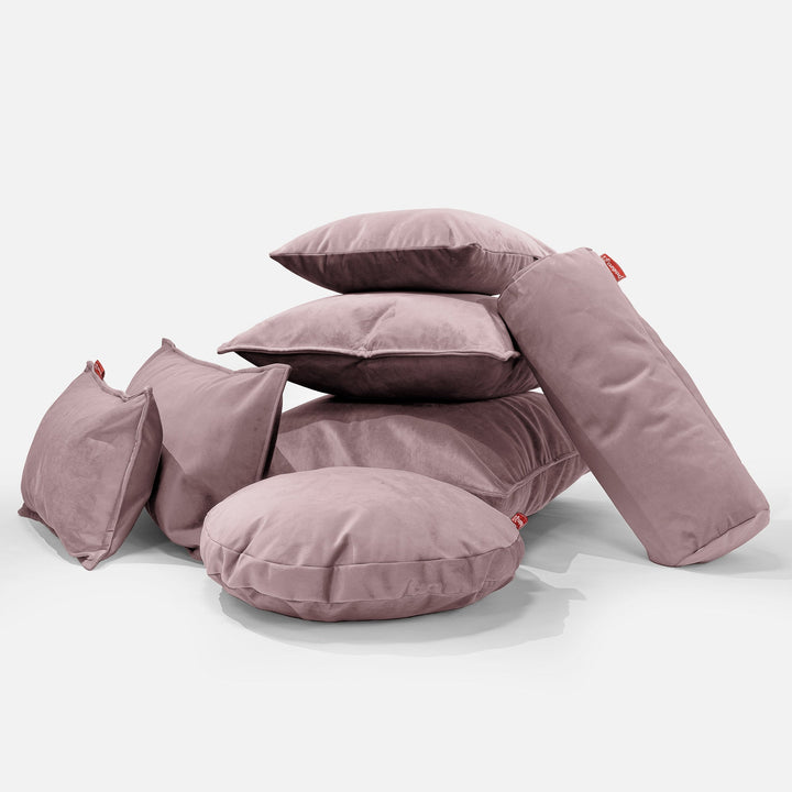 Ekstra Stor Putetrekk 70 x 70cm - Fløyel Rosa 04