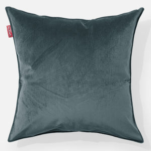 Ekstra Stor Putetrekk 70 x 70cm - Fløyel Mørketurkis
