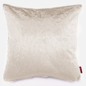 Ekstra Stor Putetrekk 70 x 70cm - Kanin-fuskepels Hvit