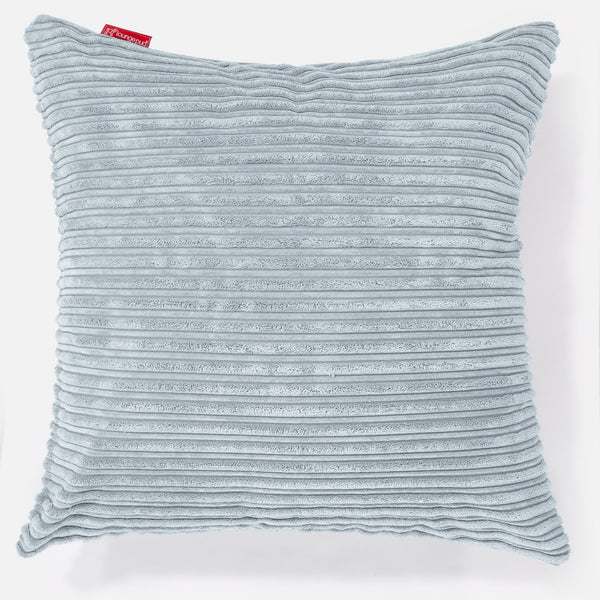 Ekstra Stor Putetrekk 70 x 70cm - Kordfløyel Babyblå 01