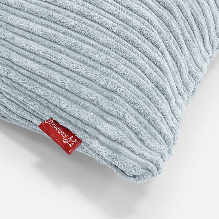 Ekstra Stor Putetrekk 70 x 70cm - Kordfløyel Babyblå 03
