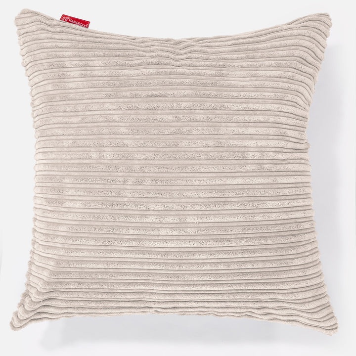 Ekstra Stor Putetrekk 70 x 70cm - Kordfløyel Elfenben 01
