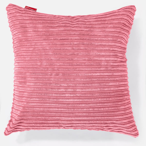 Ekstra Stor Putetrekk 70 x 70cm - Kordfløyel Korall 01
