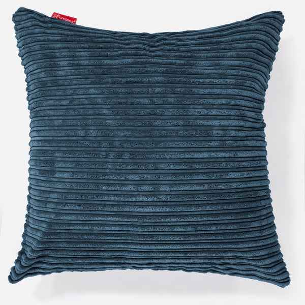 Ekstra Stor Putetrekk 70 x 70cm - Klassisk Cord Marineblå 01