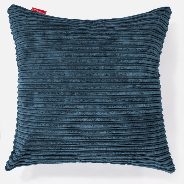 Ekstra Stor Putetrekk 70 x 70cm - Kordfløyel Marineblå 01