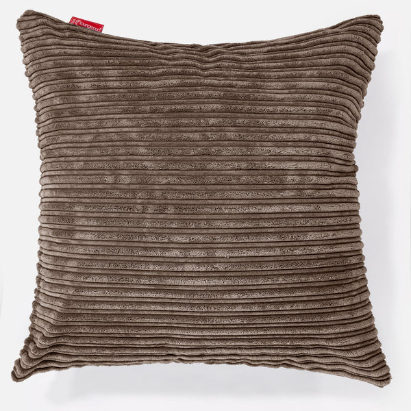 Ekstra Stor Putetrekk 70 x 70cm - Kordfløyel Mokka 01