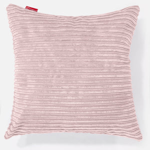 Ekstra Stor Putetrekk 70 x 70cm - Kordfløyel Rødmerosa