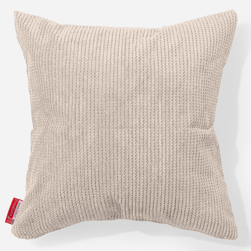 Ekstra Stor Putetrekk 70 x 70cm - Pom-pom Elfenben 01