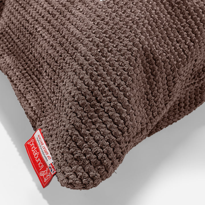 Ekstra Stor Putetrekk 70 x 70cm - Pom-pom Sjokolade 03