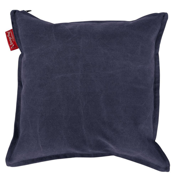 Ekstra Stor Putetrekk 70 x 70cm - Steinvasket Denim Marineblå 01