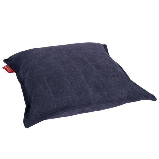 Ekstra Stor Putetrekk 70 x 70cm - Steinvasket Denim Marineblå 02
