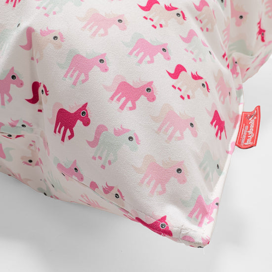 Ekstra Stor Putetrekk 70 x 70cm - Trykk Lille Ponni 02