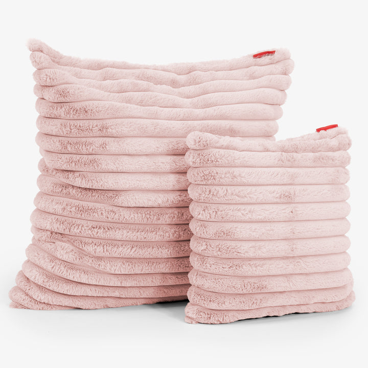 Ekstra Stor Putetrekk 70 x 70cm - Ultrabehagelig Kord Støvete Rosa 02