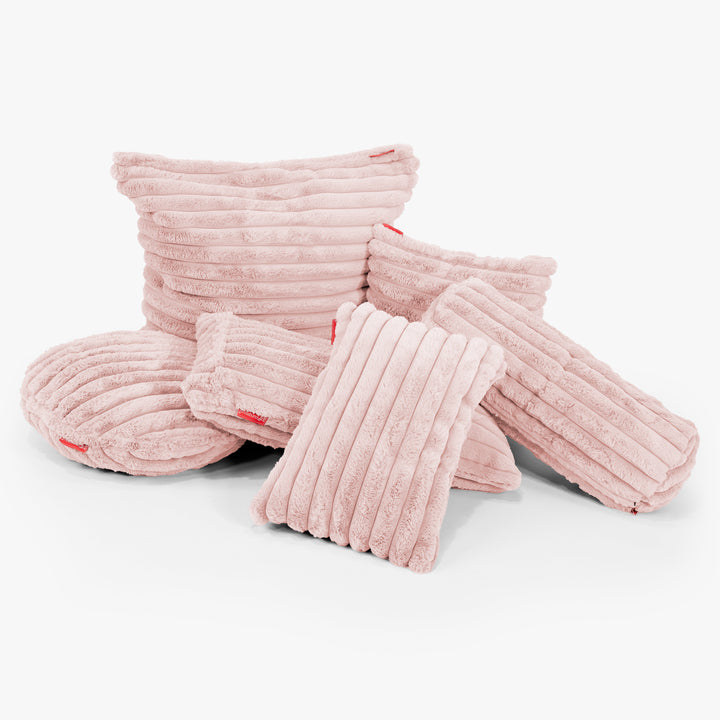 Ekstra Stor Putetrekk 70 x 70cm - Ultrabehagelig Kord Støvete Rosa 03