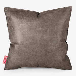 Ekstra Stor Putetrekk 70 x 70cm - Vintage Skinn Naturskifer