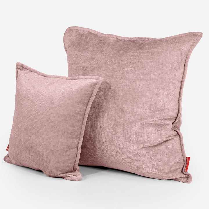 Ekstra Stor Putetrekk 70 x 70cm - Chenille Rosa 02