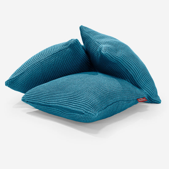 Putetrekk 47 x 47cm - 100% Bomull Ellos Petroleumsblå 03
