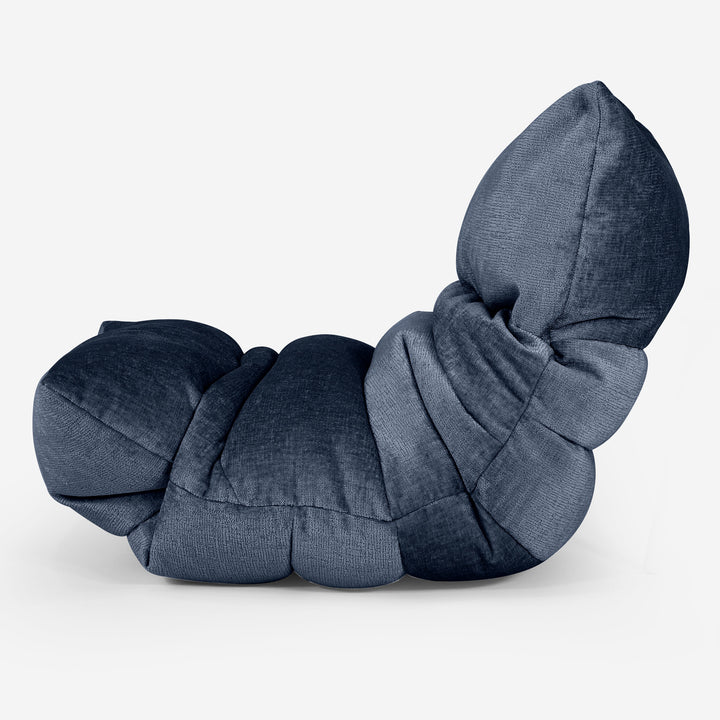 Eva Lounger Saccosekk - Chenille Marineblå 02