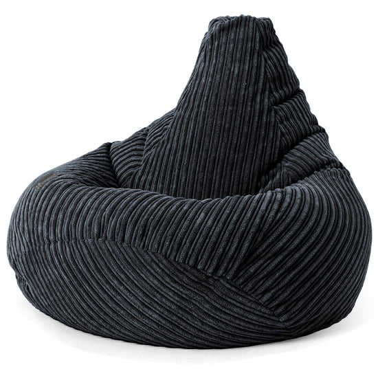 Gaming Saccosekk Stol for Barn 6-14 år - Kordfløyel Svart 03