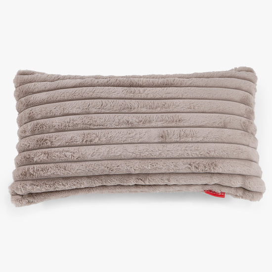 Gigant Rektangulær Putetrekk 40 x 80 cm - Ultrabehagelig Kord Mink 01