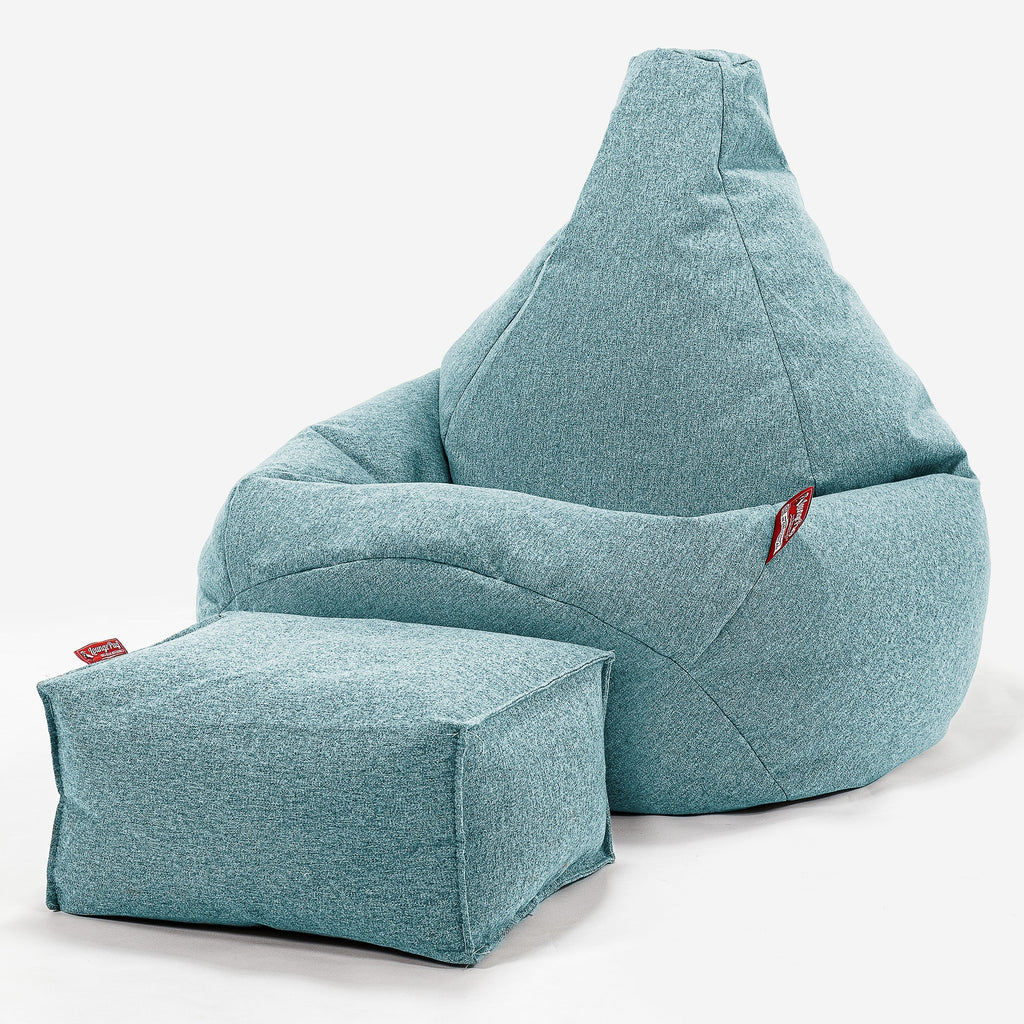 Hvilestol Saccosekk - Interalli Ull Aqua 01