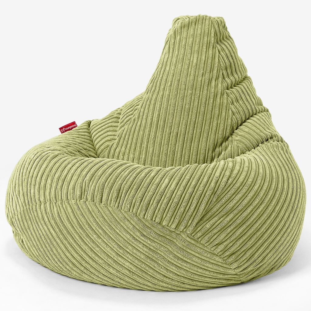 Hvilestol Saccosekk - Klassisk Cord Lime 02