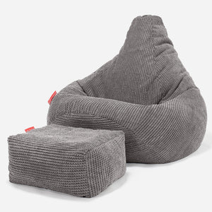 Hvilestol Saccosekk - Pom-pom Koksgrå