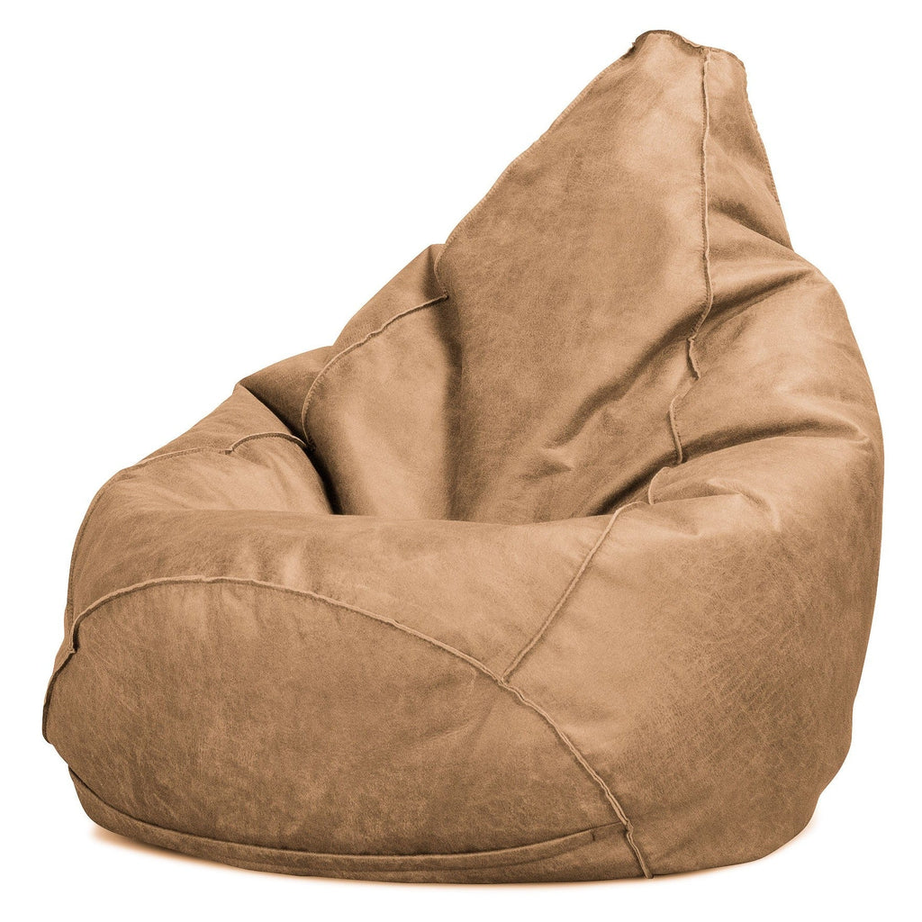 Hvilestol Saccosekk - Vintage Skinn Honning Brun 02