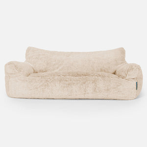 Josephine Saccosekk Sofa for Barn 1-5 år - Kanin-fuskepels Hvit