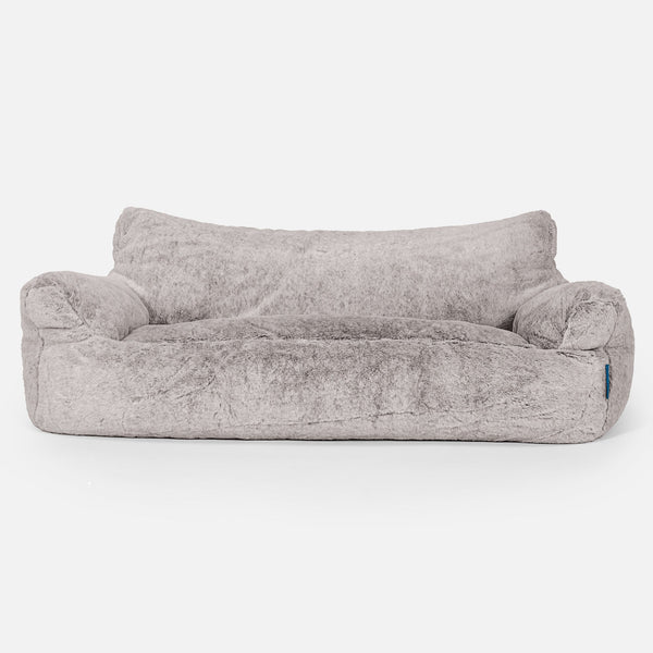 Josephine Saccosekk Sofa for Barn 1-5 år - Kanin-fuskepels Lysegrå 01