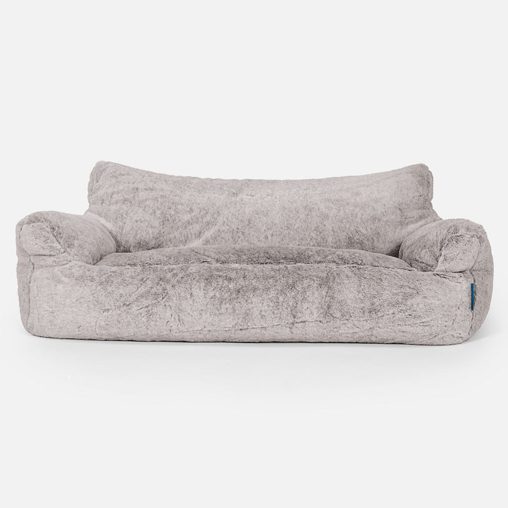 Josephine Saccosekk Sofa for Barn 1-5 år - Kanin-fuskepels Lysegrå 01