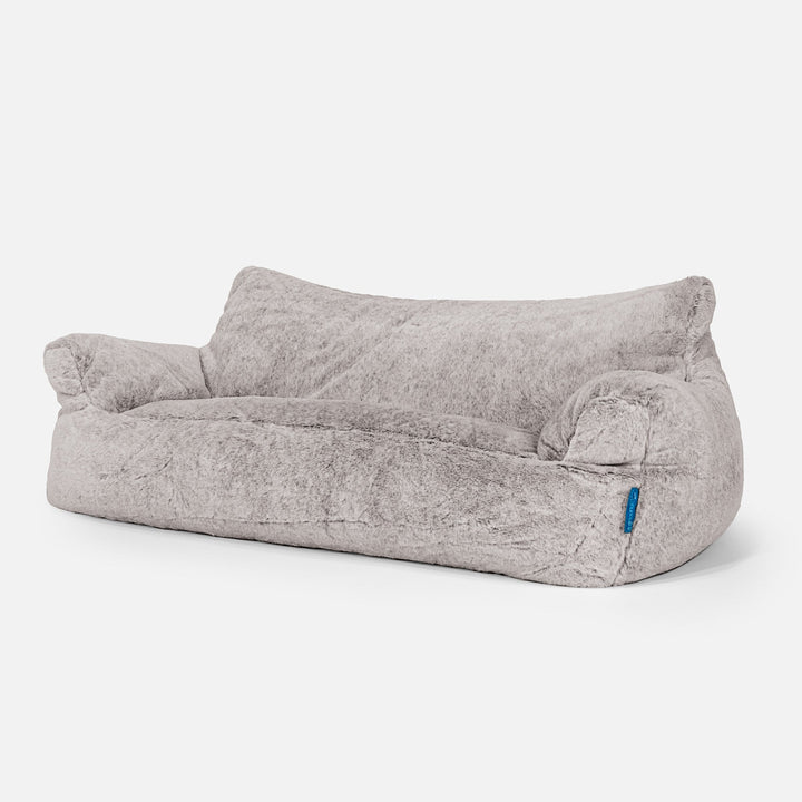 Josephine Saccosekk Sofa for Barn 1-5 år - Kanin-fuskepels Lysegrå 02