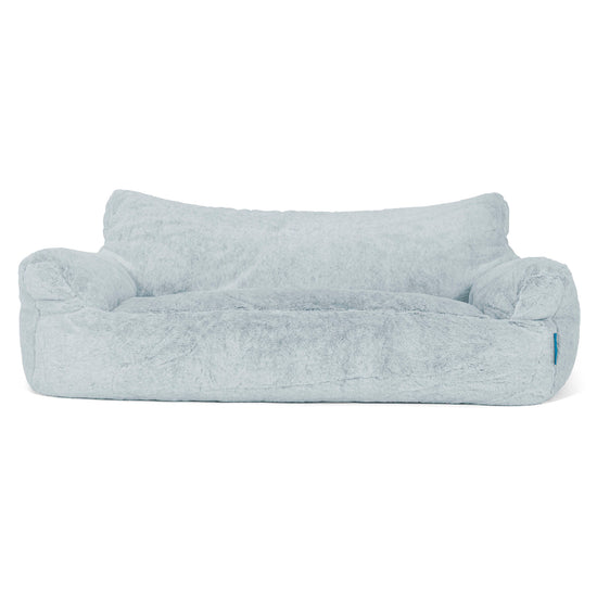 Josephine Saccosekk Sofa for Barn 1-5 år - Kanin-fuskepels Støvete Blå 01