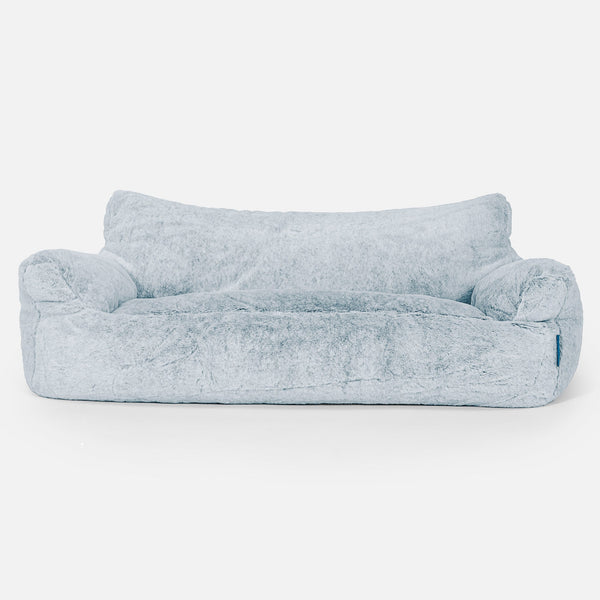 Josephine Saccosekk Sofa for Barn 1-5 år - Kanin-fuskepels Støvete Blå 01