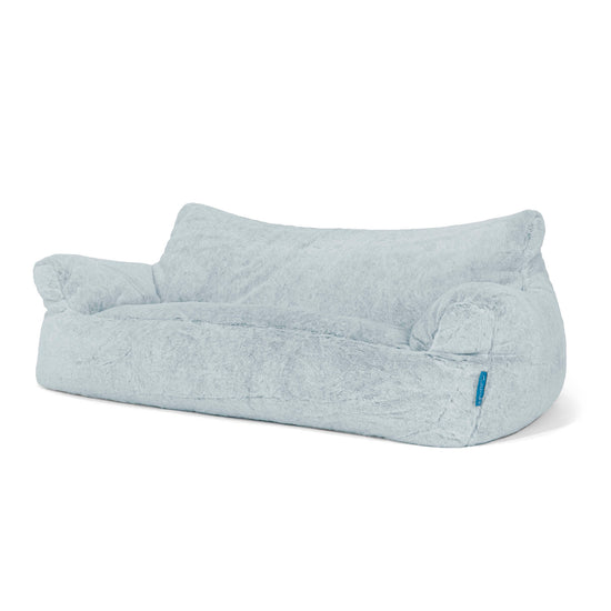 Josephine Saccosekk Sofa for Barn 1-5 år - Kanin-fuskepels Støvete Blå 02