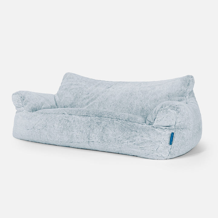 Josephine Saccosekk Sofa for Barn 1-5 år - Kanin-fuskepels Støvete Blå 02